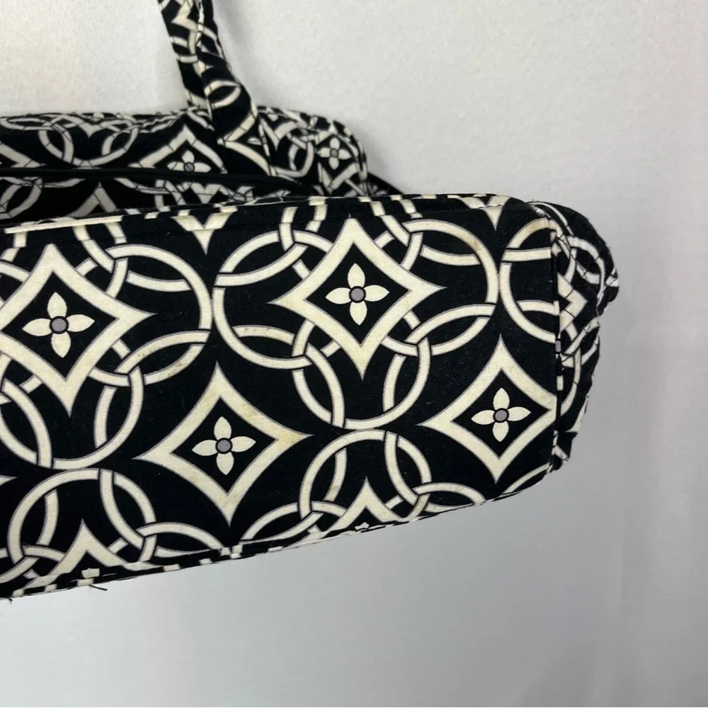 Vera Bradley Black & White Concerto Stroll‎ Around Diaper Bag
